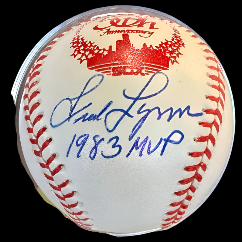 Fred Lynn Autographed Rawlings 50th Anniversary 1983 ASG Baseball w/ "1983 MVP" Inscription - SureShot COA